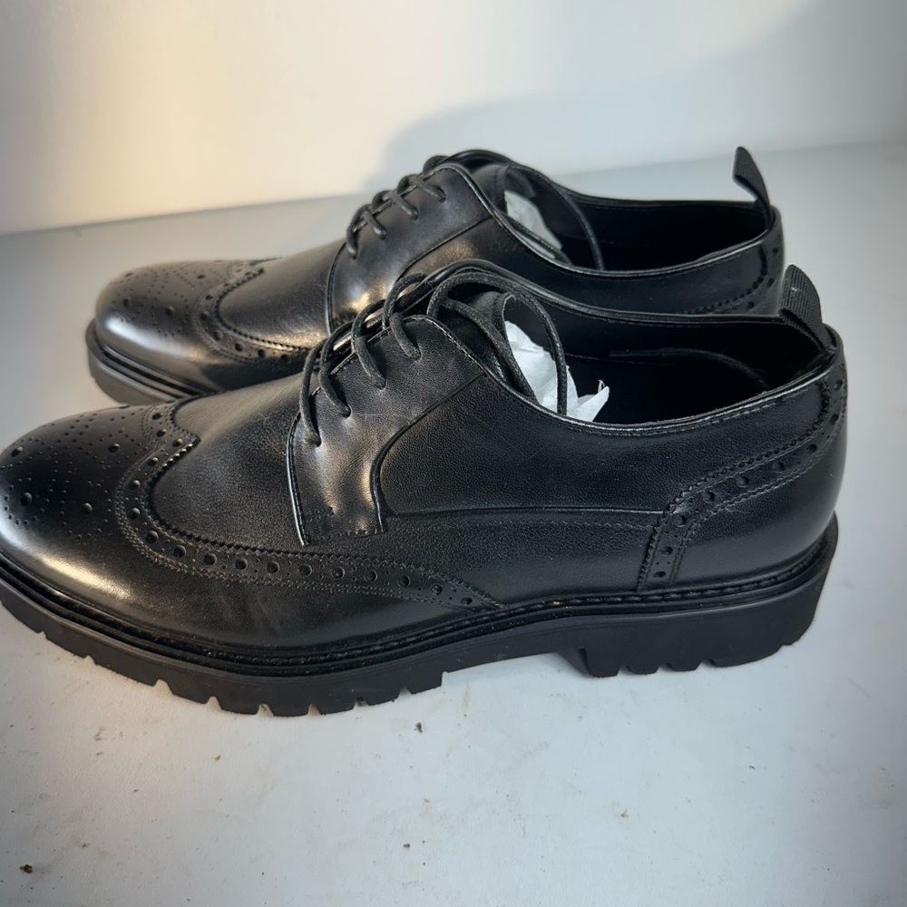 Steve Madden Men’s EMERI Oxford Wingtip Shoes - Size 9.5M (Leather Upper) - Picture 4 of 13